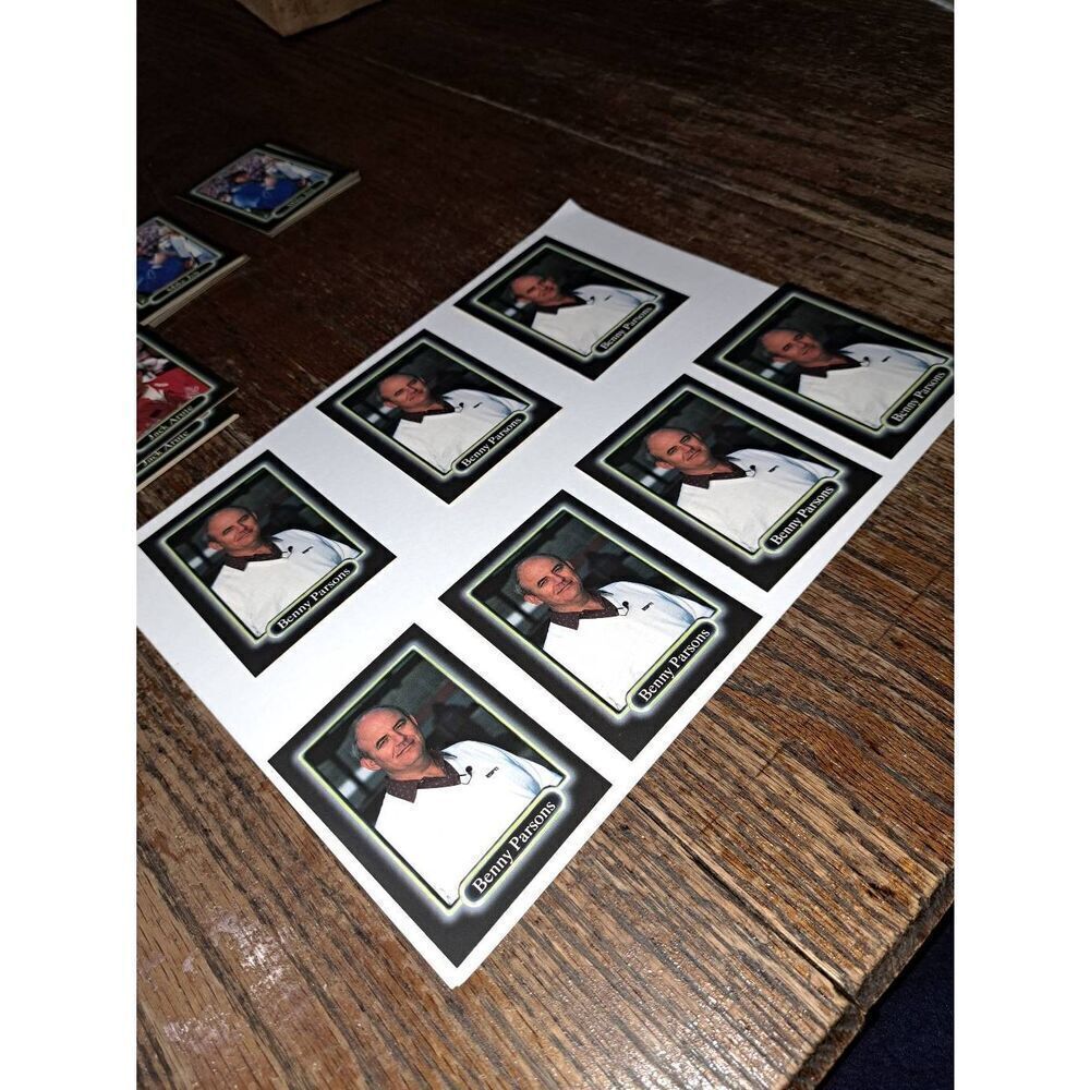 Vintage Lot 7 1990 JR Maxx Benny Parsons Sportscaster Trading Card #156